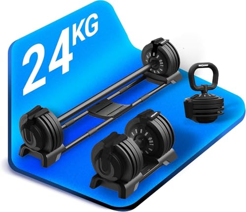 NEOLYMP Verstellbare Kurzhantel 2–40 kg mit Schnellverstellung, Einzelstück